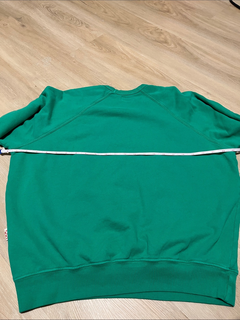 NWT MOTHER The Biggie Concert Buck Wild Green Sweater Small - Picture 7 of 7
